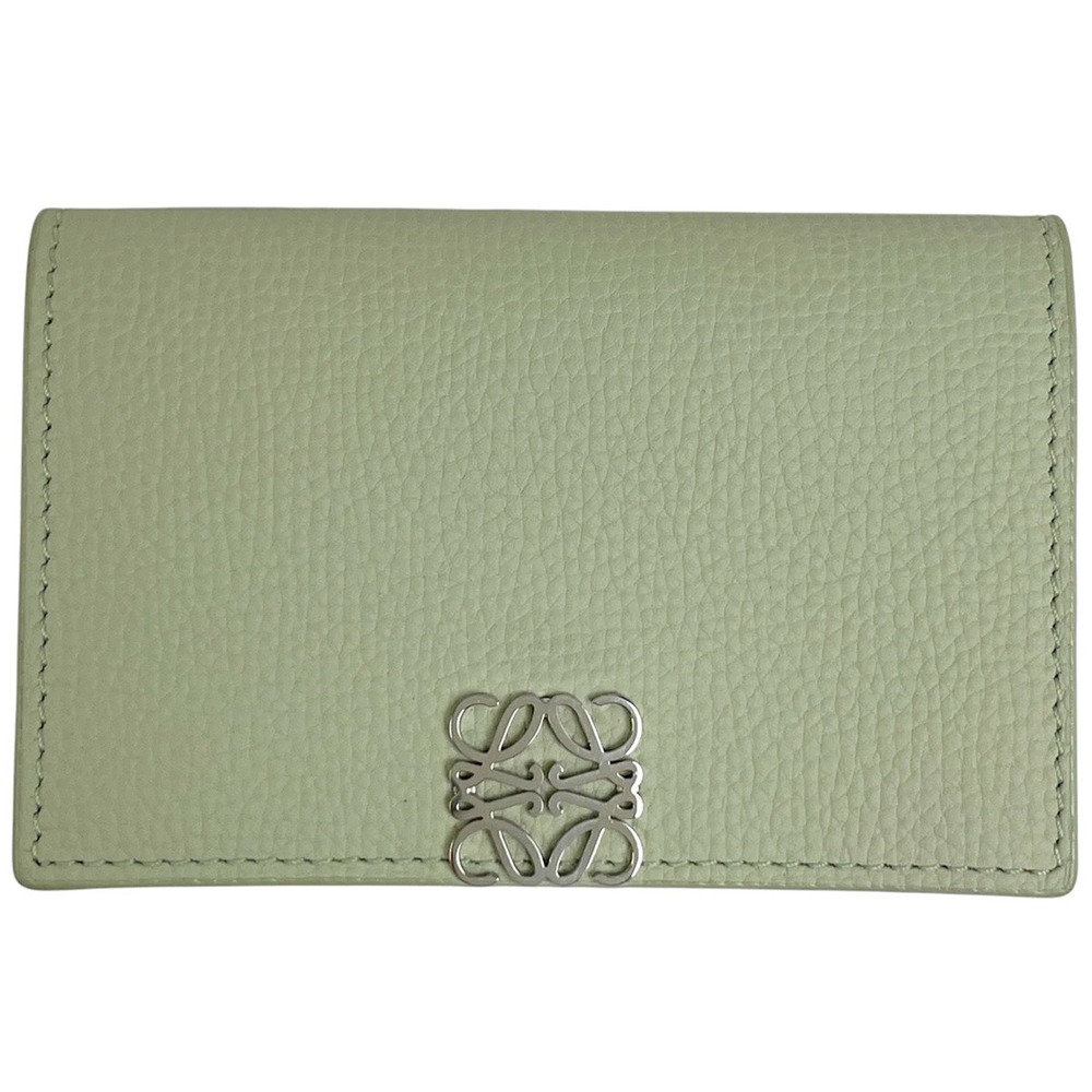 Loewe Anagram Card Case Wallet Business Leather Green